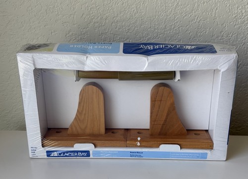 Glacier bay solid oak toilet - glacier,