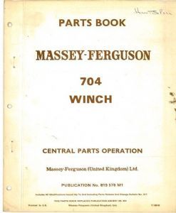 Massey ferguson 704 - massey, winch