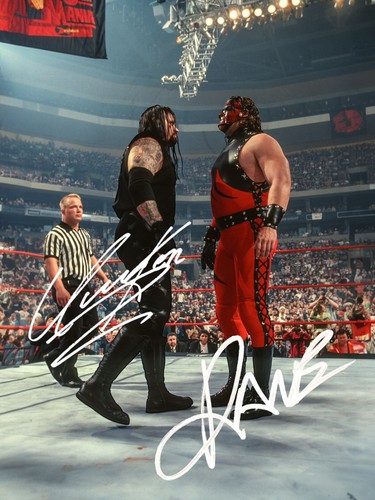 Kane and undertaker - undertaker, signed