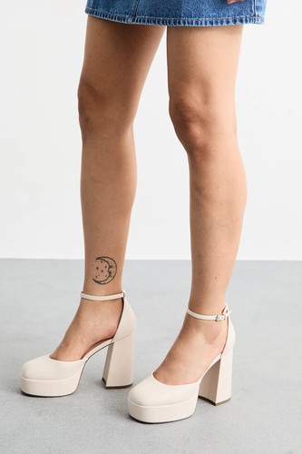 Faith beige court shoes womens - court,