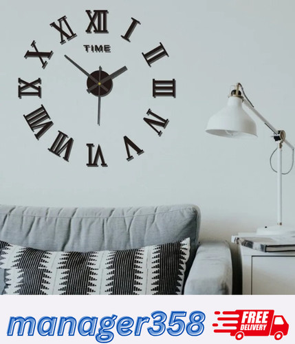 Wall sticker clock home decor - clock,