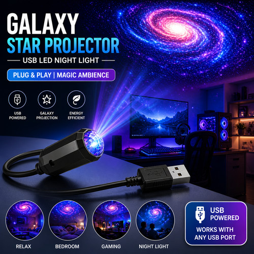 Galaxy star projector night - galaxy,
