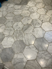 Carrara White Hexagon Marble Tile URGENT