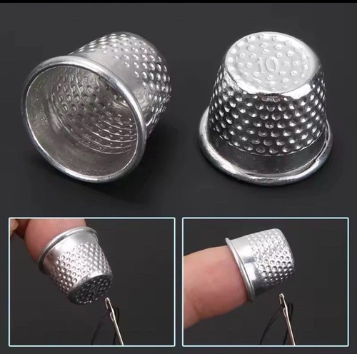 Silver tone metal sewing - metal,