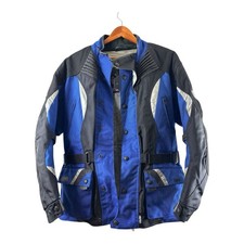Frank Thomas AquaPore Motorcycle Jacket Blue Black Men’s Large Armoured