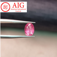 1.55 Ct Natural Padparadscha Sapphire – Oval Cut, Orange Pink, Certificate AIG