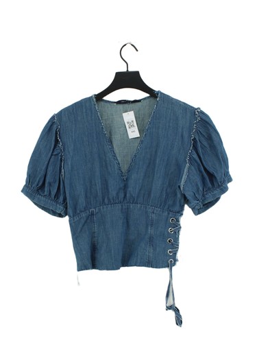 Zara women top - s, blue