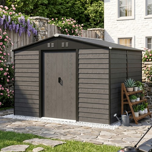 10x6ft garden shed metal - 10x6ft,