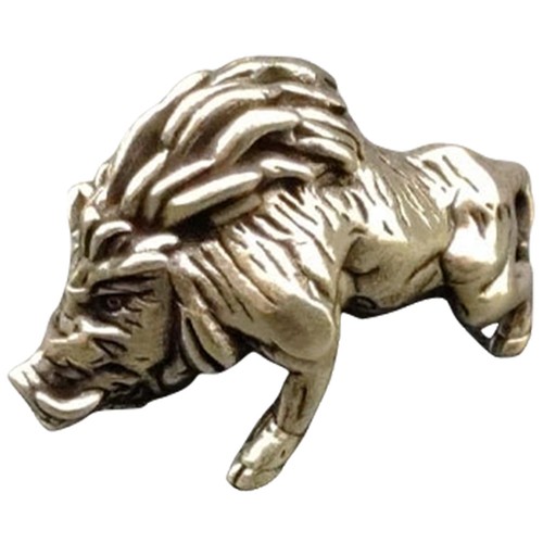 Brass pig ornament vintage - brass,