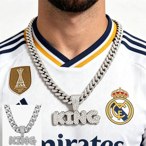 Iced out football king - football, pendant