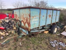 high lift tipping farm trailer