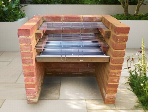 Brick bbq kit diy - brick, charcoal