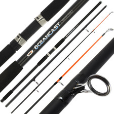 14ft BEACHCASTER ROD BEACH CASTER  SEA FISHING TACKLE 3pc 4-7oz FOLDING RING