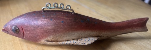 Antique style red ice fish - style,