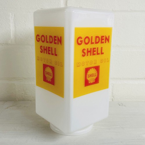 Shell golden oil square - oil, gas
