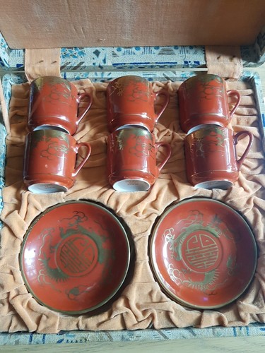 Vtg set tea cups - set, &