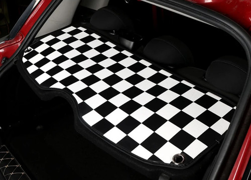 Parcel shelf leather pad black - parcel,