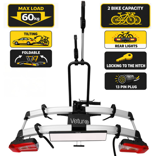 Towbar bike carrier rack - carrier, 2