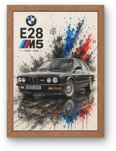 Bmw e28 poster - bmw,