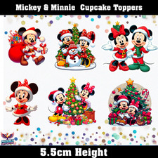 MICKEY MINNIE MOUSE CHRISTMAS CUPCAKE TOPPERS CAKE DECORATIONS PNG AVAILABLE