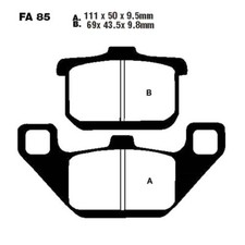 Pair of EBC Brake Pads FA085