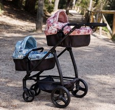 Deluxe Double Twin Doll Pram