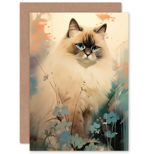 Fluffy ragdoll cat elegant for - ragdoll,