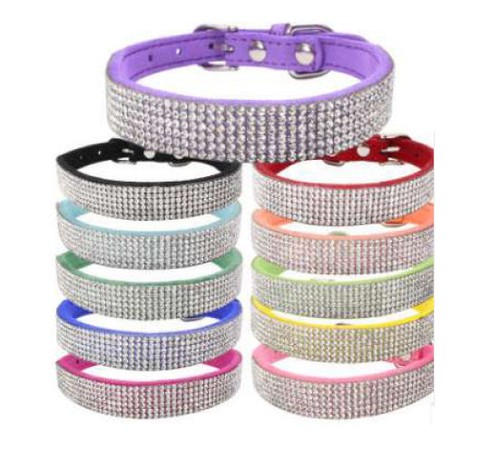 Dog collar suede leather - dog,