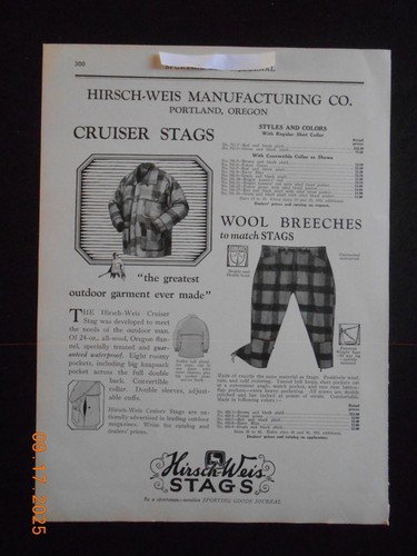1929 hirsch weis mfg - 1929,