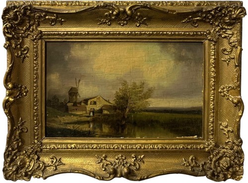 Antique dutch school pair - dutch,