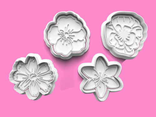 Flower cookie cutter and - cutter,