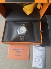 Stuhrling Original Depthmaster 3950L Quartz 32mm  Mother Of Pearl Dial NEW