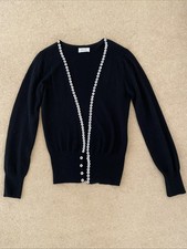 Pringle of Scotland Women's Pure Cashmere Cardigan L Black