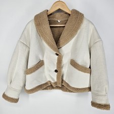 Faux Shearling Button Front