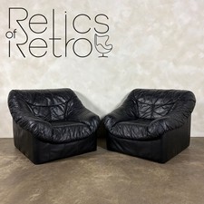 Black Leather Armchair Mid
