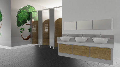 Double childrens toilet