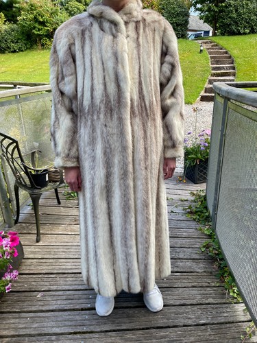 Real mink full length white - mink,