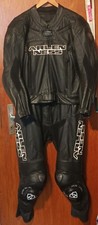 Arlen Ness Black-Star leather suit 2 pieces size 54 Black