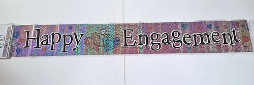 Happy engagement foil - foil, banner