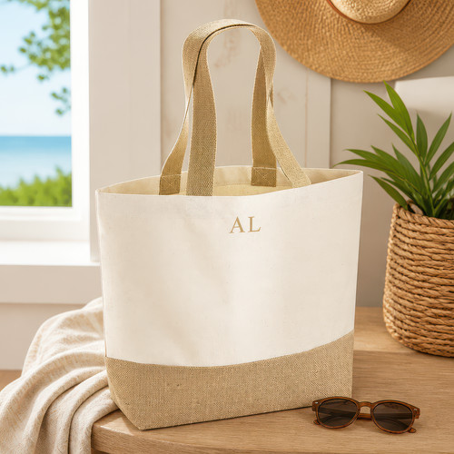 Personalised initials tote bag - initials,