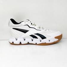 Reebok Mens Zig Encore GW2231 White Basketball Shoes Sneakers Size 8
