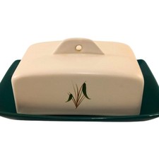 Denby Greenwheat Butter Dish