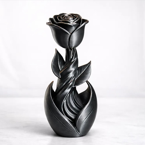 Twisted rose sculpture - twisted,