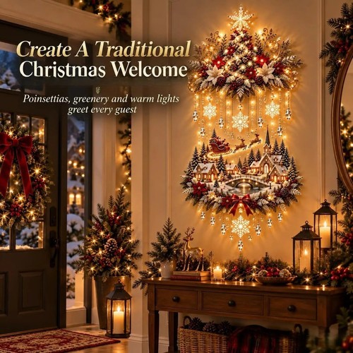 Illuminated christmas tree - illuminated,