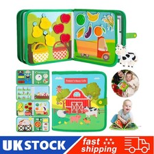 Toddler Busy Board Intelligence Learning Toys Sensory Montessori Book Kids Game