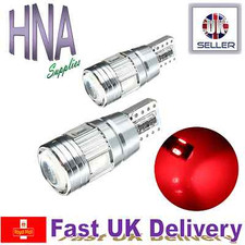 2 x 501 T10 W5W CANBUS FREE 6 SMD LED BRIGHT RED Brake Tail Exterior Interior b