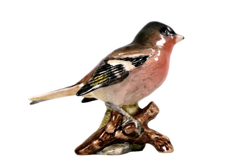 Bewick chaffinch bird figurine - chaffinch,