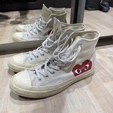 Converse x Comme Des Garçons Play Chuck 70 Hi Tops Size Uk 8 Men’s Or 10 Women’s