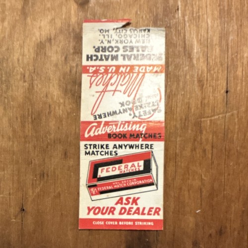 Vtg federal match corporation - federal,