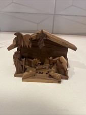 Wood Nativity Set One Piece
